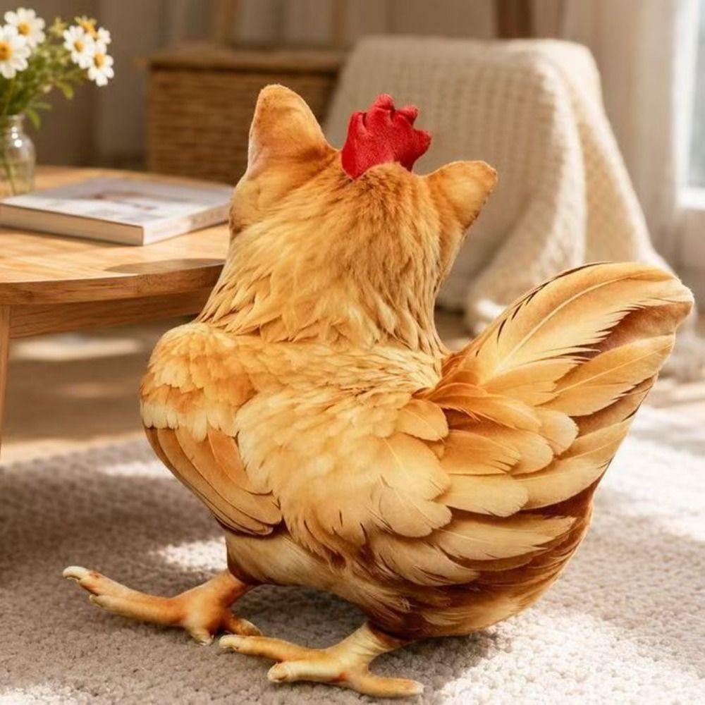 Cute Rooster Cat Plush Toys Realistic Looking Rooster Hen Plush Pendant Kids Toy