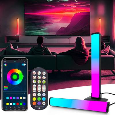 2X Smart RGB LED svetelné pruhy, ktoré menia farbu hudby TV Podsvietenie Hra Ambient Lamp