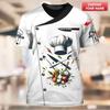 2025 Neue Designs Koch 3D-Druck T-Shirt Personalisiert Individueller Name T-Shirts Uniform Kurzarm Locker Schnelltrocknend T-Shirts Unisex Oberteile