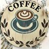 Vintage Coffee Metal Wall Art 8 Inch Round Iron Sign Cafe Bar Home Decor