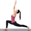 Canotta sportiva da yoga imbottita senza cuciture da donna