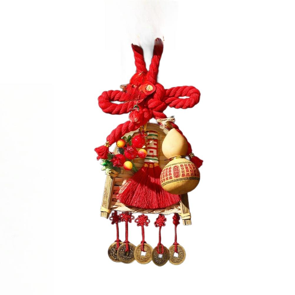 Chinese New Year Handmade Horse Pendant Red Knot Decoration for Spring Festival Hanging Ornament Featuring Good Fortune Symbols