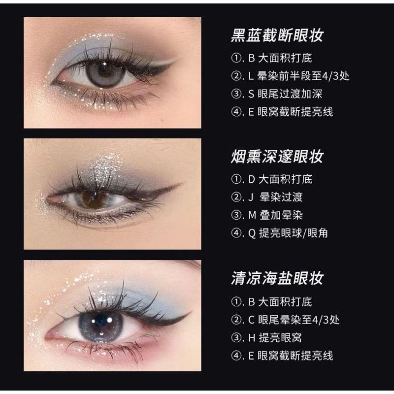 Biya - Y2K Mix and Match Lidschattenpalette mit 20 Farben - 2 Typen