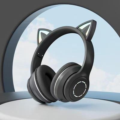 Gradient Luminous Cat Ear Bluetooth Gaming Headset