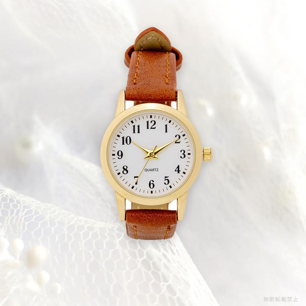 Fieldwork Women's Analog Watch with Leather Strap, Brown, Small Salon, PP006-3