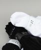 Ilogongchil [10Pack] Light Athletic Embossed Half Socks _Snow White/Black