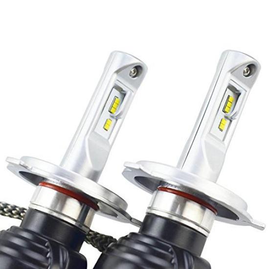 LED Headlight 4000lm H4 40W Aluminum Body with Cooling Fan Hi/Lo Built-in