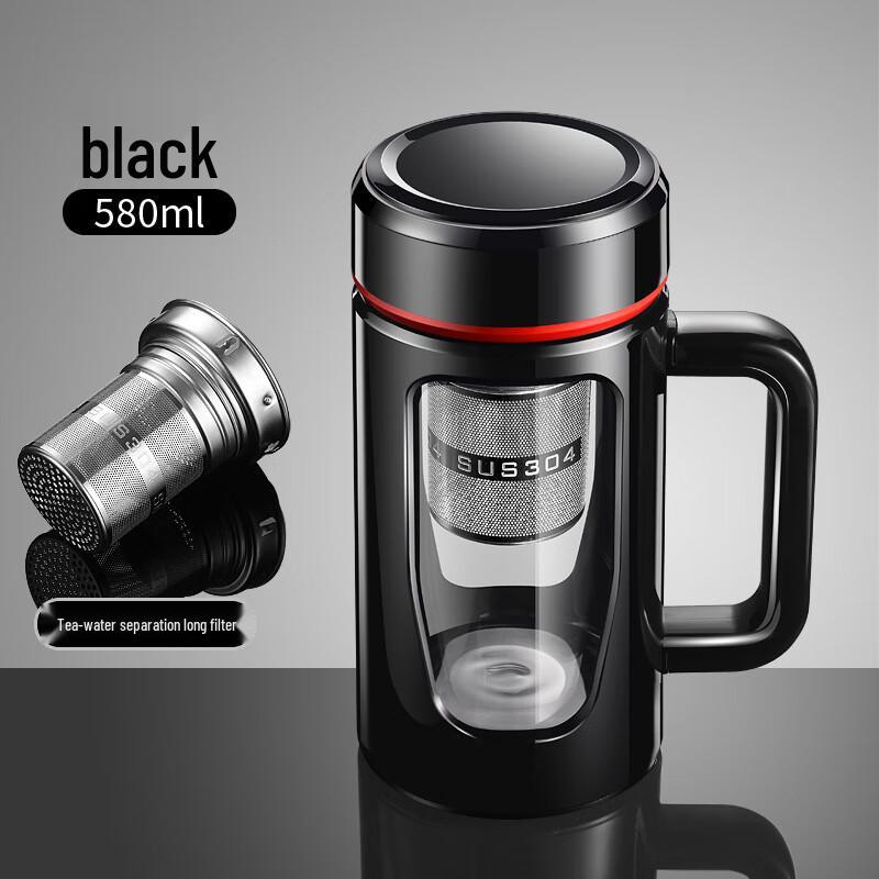 Qianxing Heat-Resistant Glass Tea Water Cup with Handle