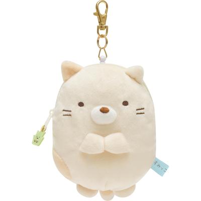 Sumikko Gurashi Plush Reel Pass Case Cat PB69304 X X San-X H14.5 W11.5 D4.5cm