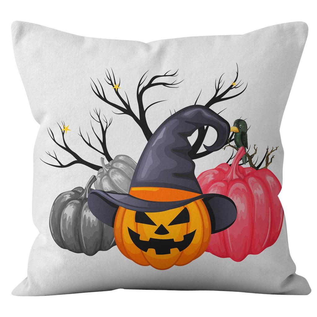 New Halloween Pillow Cover Home Material Sofa Backrest Cover Bedside Cushion Cover Premium Durable Quality Useful