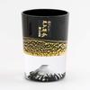 Amazon Tajima Glass Fuji Black Kiriko Old Glass X Gold Leaf Fuji Black Cold Sake Cup Set of Winner of the Japan Tourism Award At the Souvenir Grand