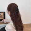 2 Stück Schwarze Schleife Kleine Haarspange Damen Mädchen Haarklammer Seitenclip Stirnfransen Haarstyling-Clip Süßer Kopfschmuck
