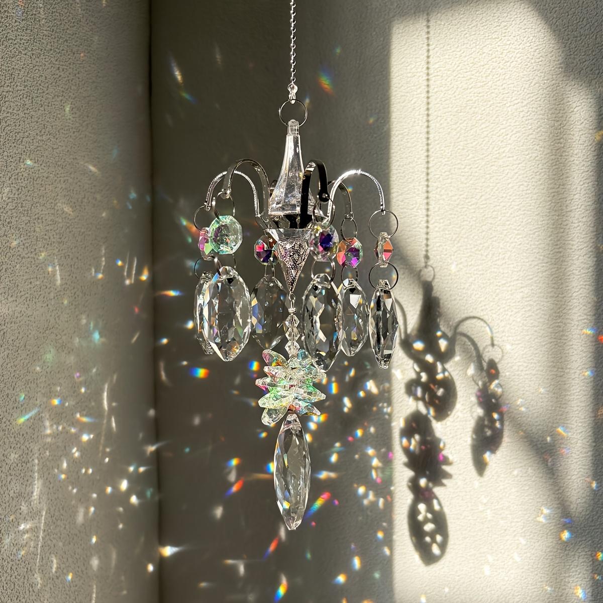 

Magnificent Suncatcher Crystal Chakra Hanging Garden Decoration Sun Catcher Rainbow Maker Stained Glass Outdoor Decor Gift