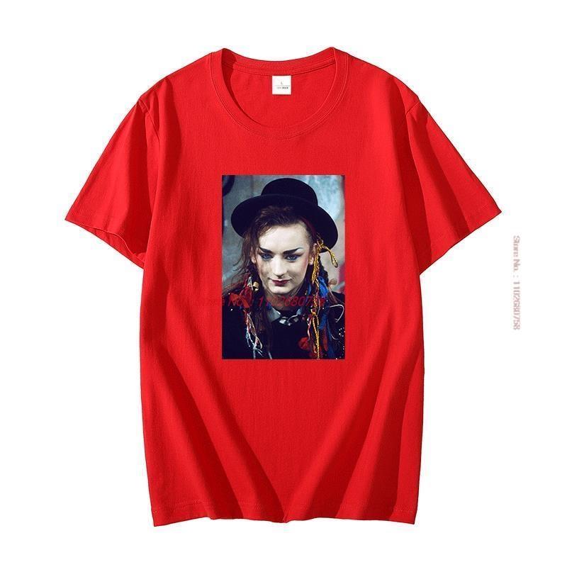 Boy George Cool Poster Unisex Graphic T Shirts Tees Tops Unisexs Short Sleeve Tshirt Summer Harajuku Streetwear Unisexs Clothing