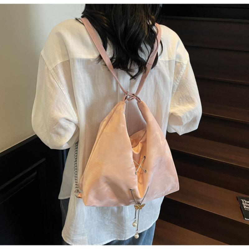 Tote Bag Women's Large-capacity New Summer Versatile Shoulder Messenger Bag Chain Multi-functional Backpack