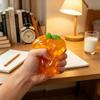 Creative Transparent Fluid Stress Relief Toy Squeeze Orange Shape Sensory Fidget Toy for Anxiety and Focus with Soft Flexible Material