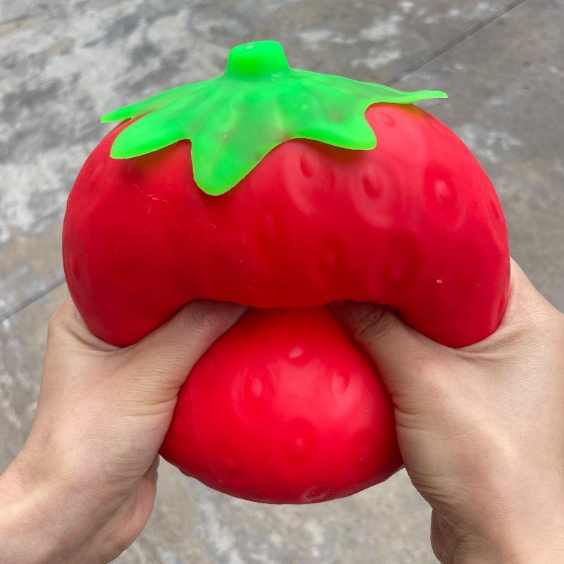 Interesting Toys Super Jumbo Strawberry Squishy Toy Slow Rising Simulated Strawberry Antistress Anti-Anxiety Fidget Toy For Adults Friends Gifts