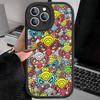 Japan Fashion H-Hysteric M-Mini Phone Case For iPhone 16 15 14 13 12 11 Pro Max Plus Leather Soft Cover
