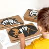Dinosauriefossil tredimensionellt pussel kreativt träpussel barns tidiga utbildning byggkloss arkeologisk utgrävning pedagogiska leksaker