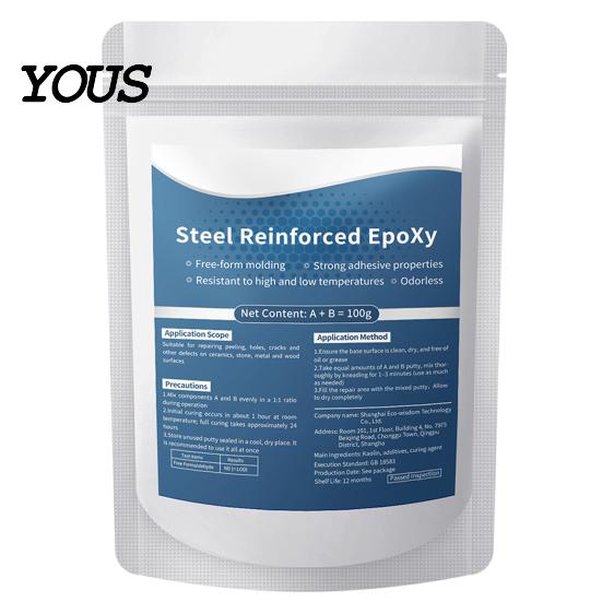Strong Adhesive Putty 1/2Pcs 100G Steel Reinforced Epoxy Putty, Multi-Purpose Sculpt Clay for Cracks, Leak Fix, Glass Repair Filling, Fast 1pc
