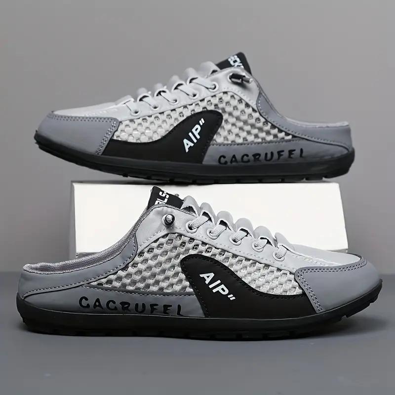 Men's Summer Mesh Slip-On Casual Fashion Shoes - Lightweight, Breathable, All-Match Slippers