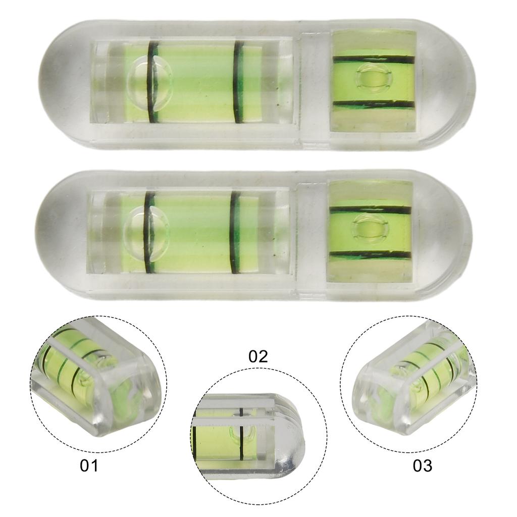 2x High Precision Pan Tilt Special Level Bubble Leveler PTZ T Type Level Horizontal Bubble Level Measuring Tool 29x9x7mm