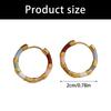 Orecchini a clip smaltati colorati Robusto metallo Accessori moda Design portatili Stili trendy giovanili