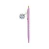 KUNIKA X GreenFlash Ballpoint Pen with Charm, Purple KG-056, Acrylic Cookie Charm, Ultra-Low Viscosity Oil-Based Ink, Black