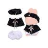 Cimoon Doll Clothes 15cm/17cm Black Gentleman Outfit Costume for Plush Toys and Dolls Dress Up Accessories