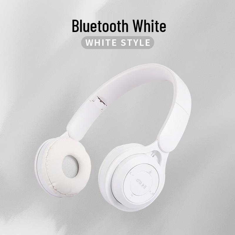 Macaron Wireless Bluetooth Over-Ear Headphones: Stereo, Long Battery, Universal, Perfect for Sports & Gaming.