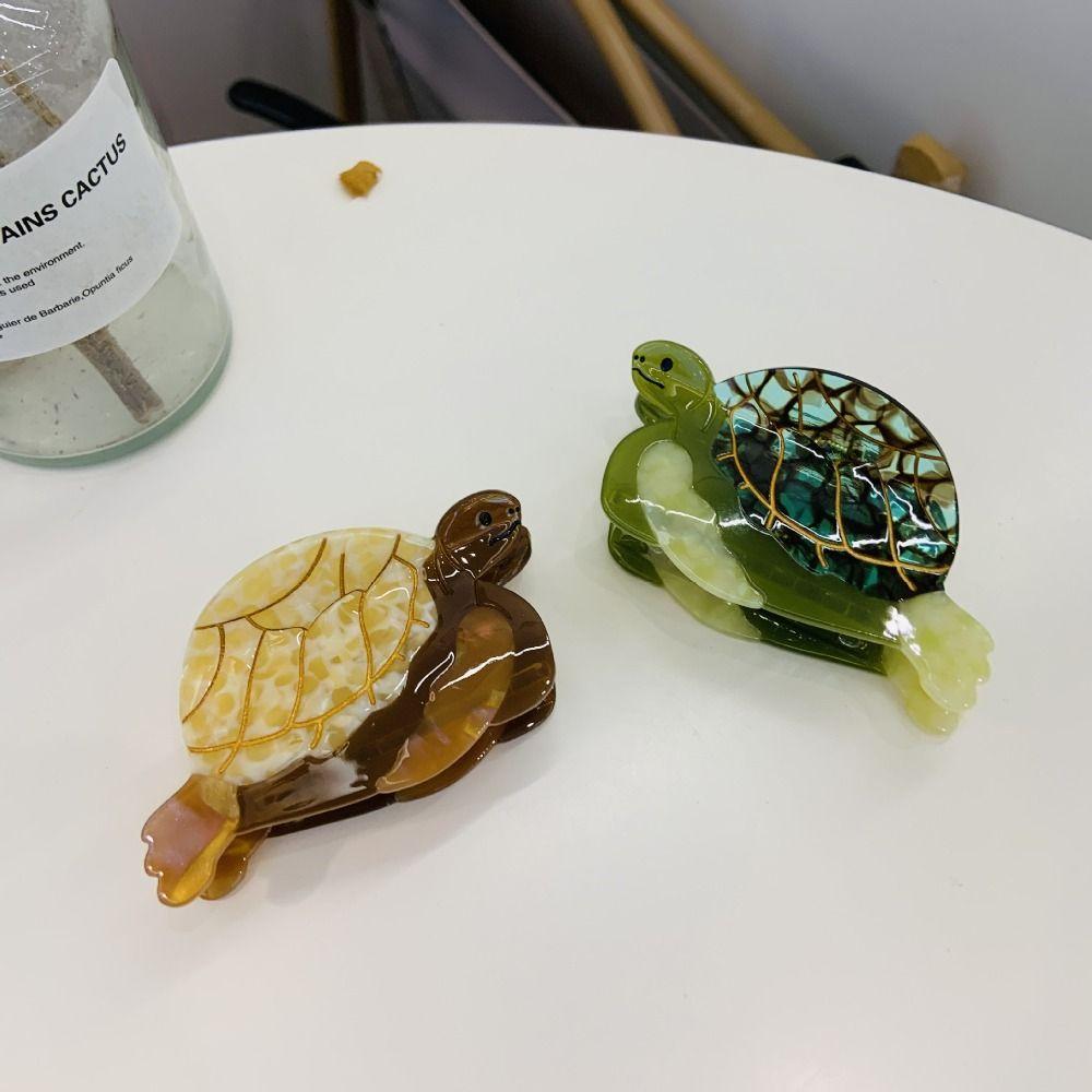 Acetic Acid Animal Hair Clip Sea Creature Big Shark Clip Fashion Acetate Turtle Hair Claw Female