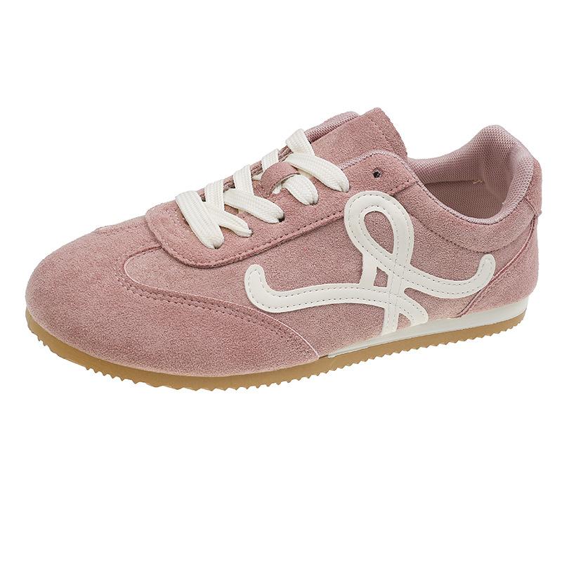 Red German training shoes women's shoes popular 2025 spring and summer new super fire sports shoes versatile Forrest Gump shoes casual board shoes