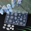 Christmas Nail Art Silicone Mould Cute Santa Claus Snowman Winter Snowflakes Christmas Tree Design Manicure Carving Accessory DI