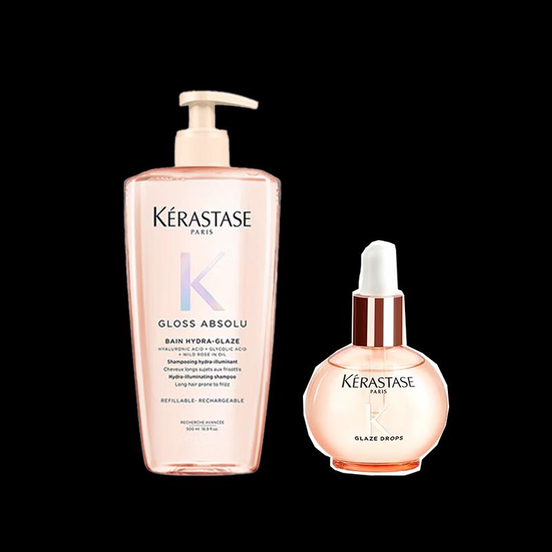 

Kérastase Glazed Rose Radiant Shampoo & Serum Set