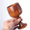 Handmade natural wooden classical wine glasses Eco-friendly round wine and tea cup Solid wood goblet Beverage utensils