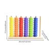 Rainbow Bead Abacus Wood Finish Wooden Toy Textured