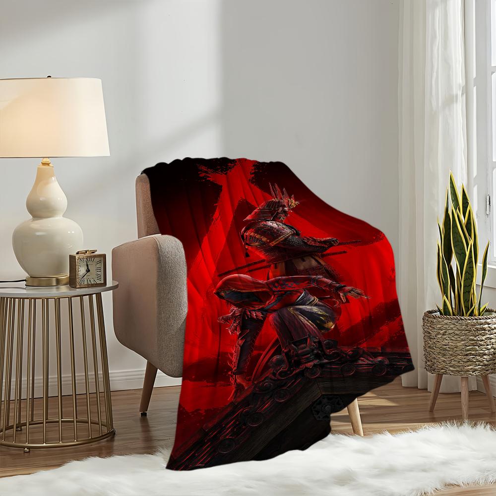 Game A-Assassins Creed S-Shadows Blanket Plush Nap Sofa Rug for Living Room Warm Office Bedroom Birthday Home Travel Kid Gifts