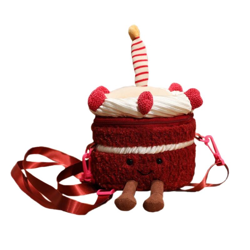 Harold Cherry Cake Plush Toy Soothing Doll Pillow Doll Birthday Gift Women