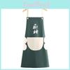 Chef Chinese Foodie Character Print Apron Oil Resistant Stain Proof Pocket Big