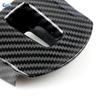 Für VW Golf 5 6 Jetta Bora Polo Passat B6 B7 Touran Tiguan CC Innenraum-Lenkradpanel-Abdeckung mit Carbon-Textur Schutzleiste