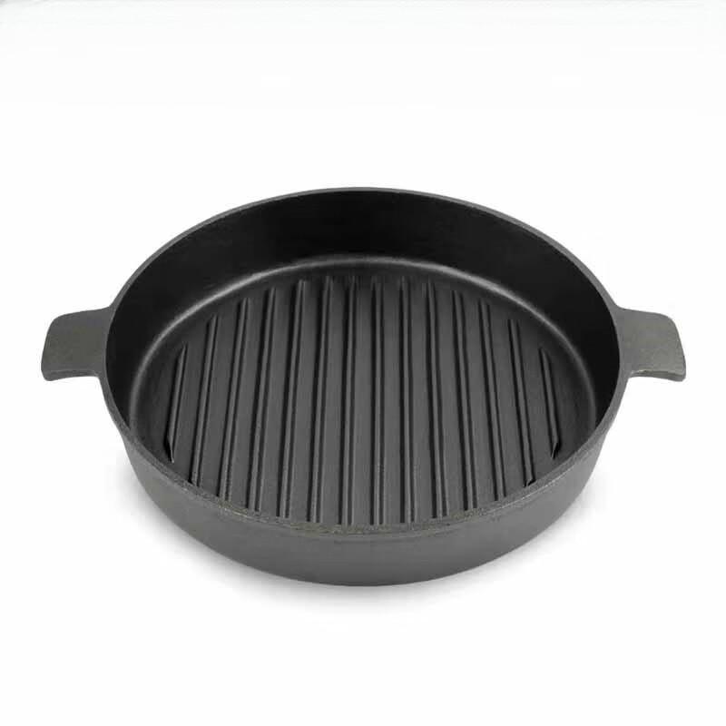 Lilang Uncoated Cast Iron Frying Pan & Griddle