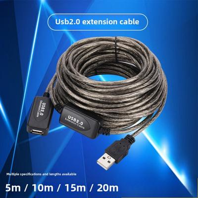Câble d'extension USB 2.0 5m 10m 15m Mâle vers Femelle Câble de données pour Carte réseau sans fil Répéteur de signal