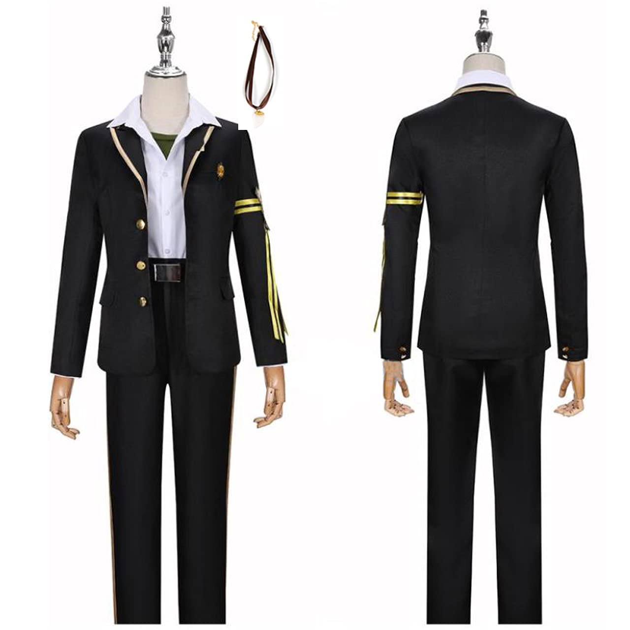 

Twisted Wonderland Jack Howl Cosplay Savanaclaw Dorm Uniform Size [Angel Moon] Costume, (Men s M) чёрный