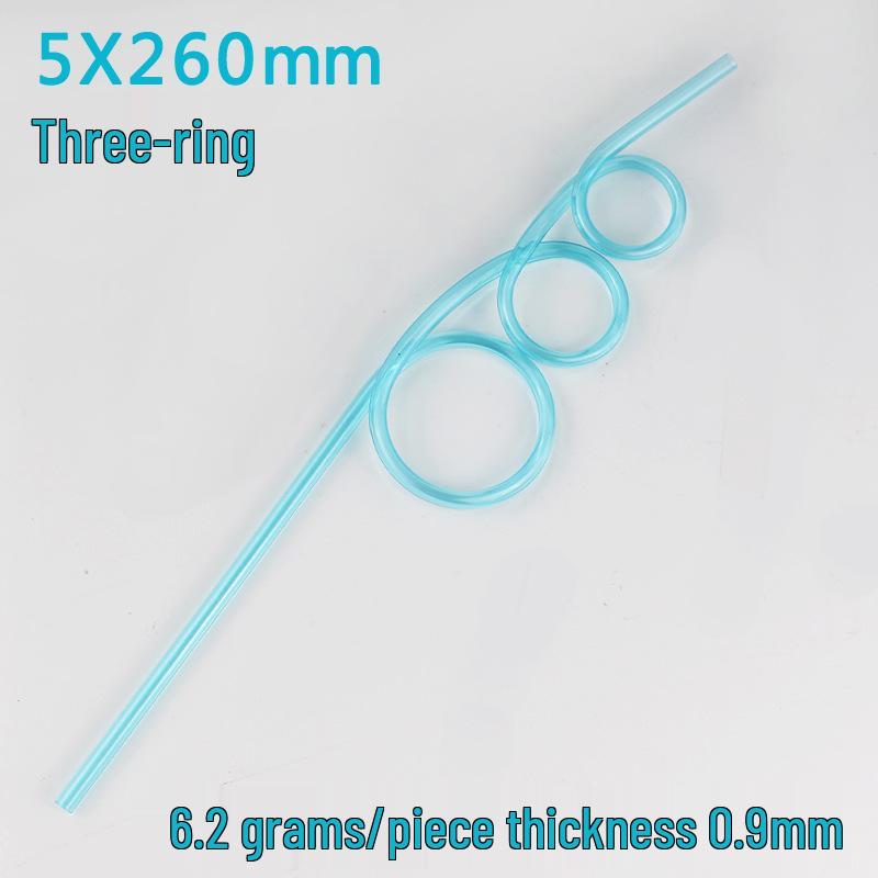 Eco-friendly PETG Crystal Shaped Straws - Creative, Cute, Disposable Party Tubes
