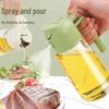 Dual-Function Leak-Proof Glass Oil Sprayer & Pourer for Kitchen