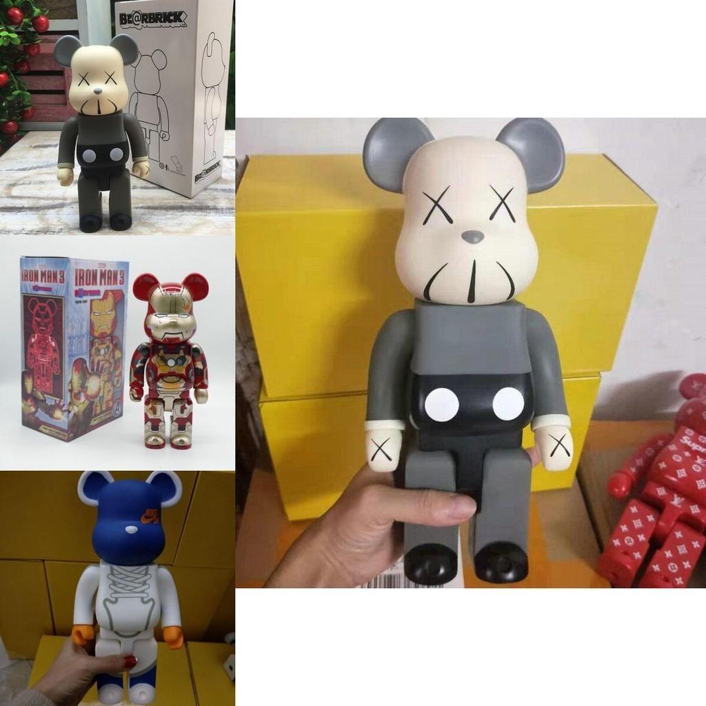 Trendy Bearbrick 400% Action Figure Peko Iron Man For Unique Collection Display