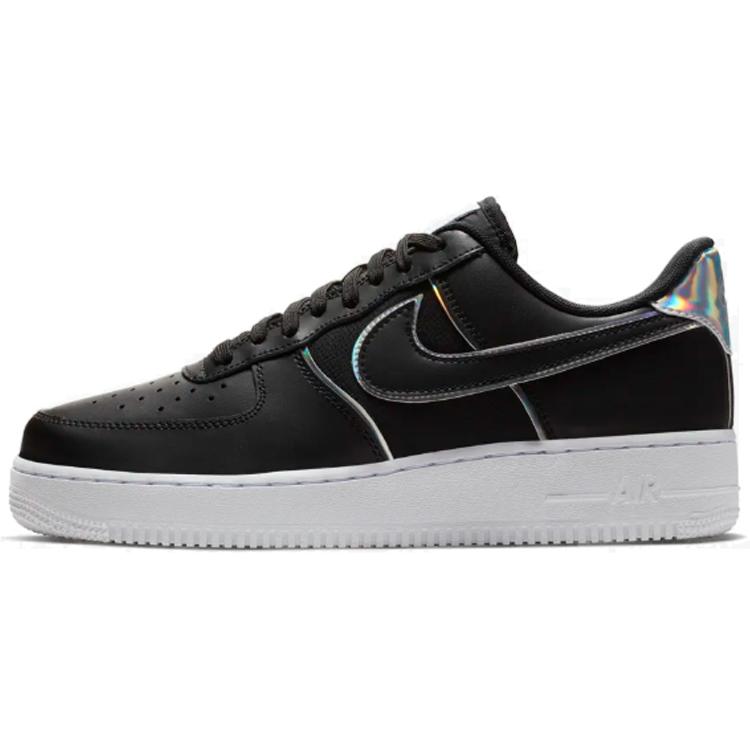 New Nike Air Force 1 Low Black Iridescent Outline AT6147-001