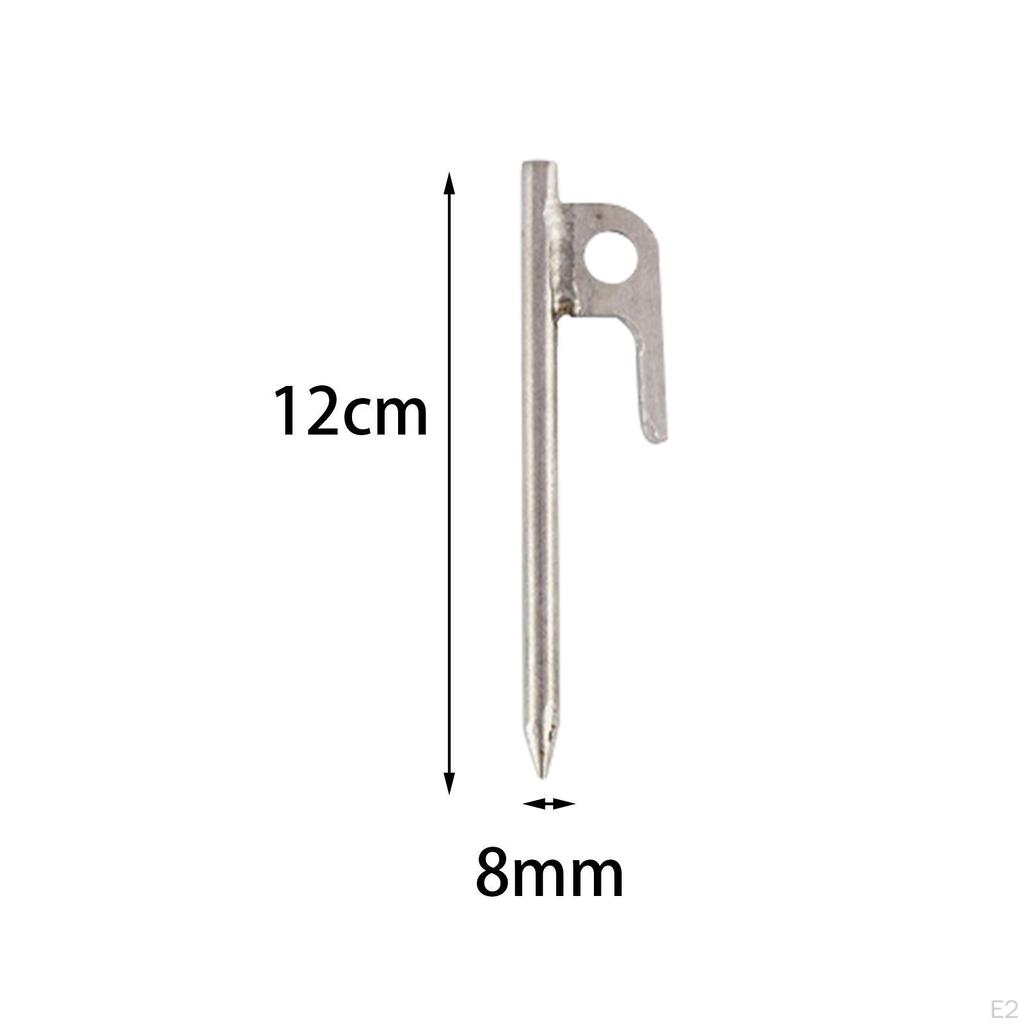 Tent Stakes Garden Stainless Steel Ground Anchors Heavy Duty Portable Tarp