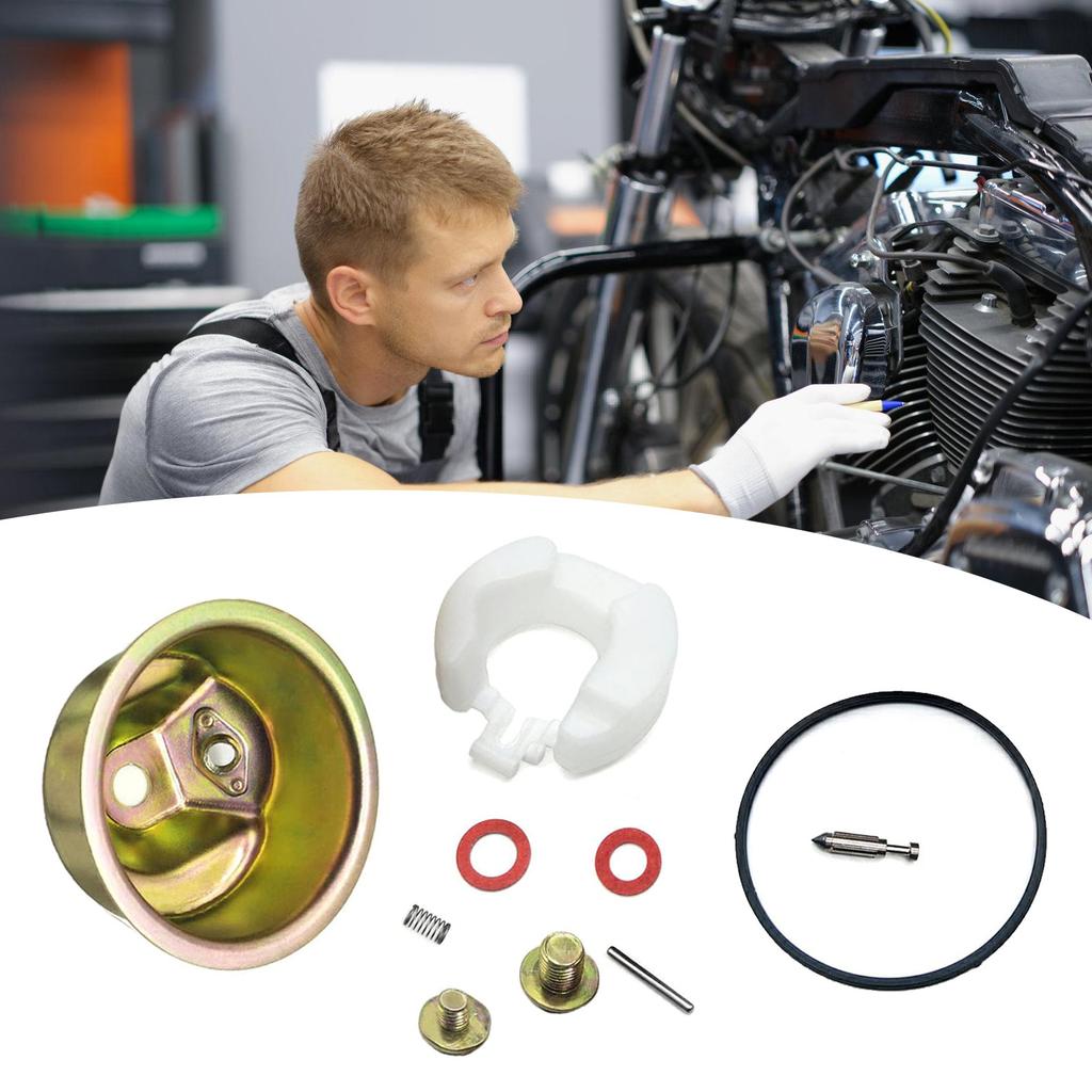 Carburetor Rebuild Kit for GX120 GX160 GX200 Carburetor Chamber Float Bowl Needle Spring Seal Pin Gasket Replacement