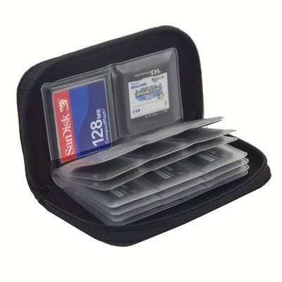 1PC PVC Memory Card Holder, Waterproof Storage Bag for SD CF Card, Credit Card Case, Portable Electronics Organizer Gift